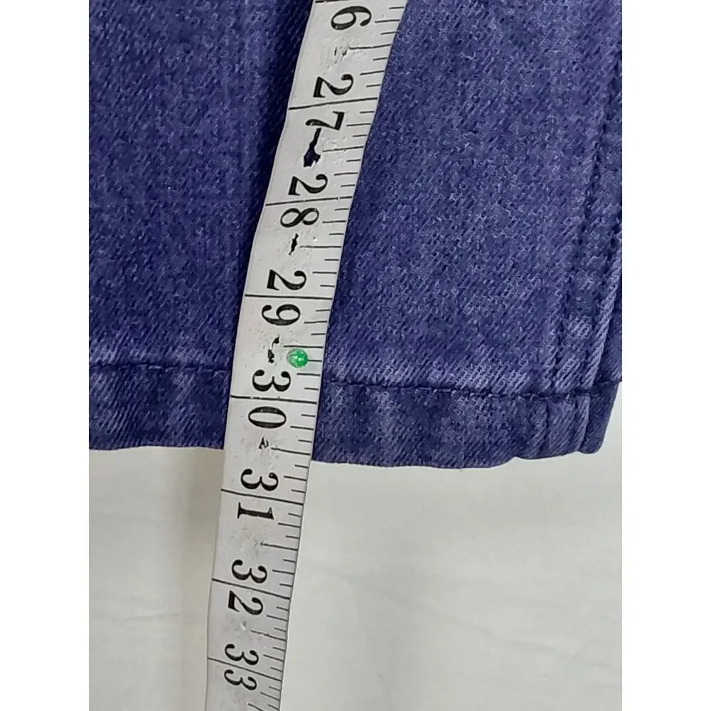 M/sf/t Mad Minds Purple Pocket Embroidered Straight Leg Jeans Men Size 36